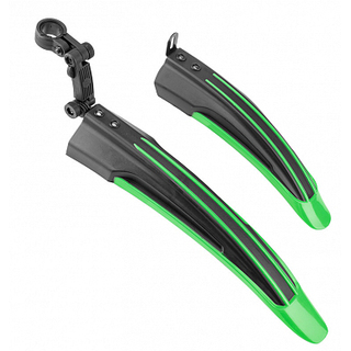 Щитки для велосипеда 24-26" Stels XGNB-016-2G зелено-черные Щитки для велосипеда 24-26" Stels XGNB-016-2G зелено-черные