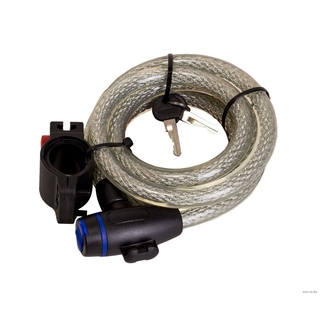Велозамок на ключ HW 225072/15-1000 прозрачный Велозамок на ключ HW 225072/15-1000 прозрачный