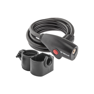 Трос-замок Stels 87109 с креплением на раму, 8x1500 мм Трос-замок Stels 87109 с креплением на раму, 8x1500 мм