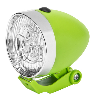 Фонарь передний Stels JY-592 на вилку, зелёный Фонарь передний Stels JY-592 на вилку, зелёный
