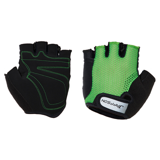 Велоперчатки JAFFSON SCG 46-0210 размер XL, черно-зелёные 