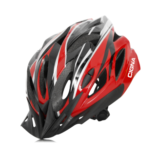 Велошлем Cigna WT-012 чёрно-красный, размер 57-61 см 