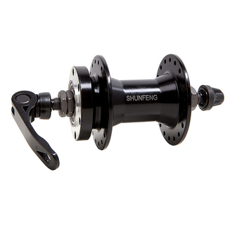 Передняя втулка SHUNFENG SF-A210F 36H под диск, под эксцентрик, черная Передняя втулка SHUNFENG SF-A210F 36H под диск, под эксцентрик, черная
