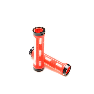 Грипсы с замками Hualong HL-G309 чёрно-красные Грипсы с замками Hualong HL-G309 чёрно-красные