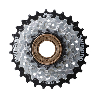 Трещотка Shimano Tourney MF-TZ510 на 6 скоростей, 14-28Т с защитой Трещотка Shimano Tourney MF-TZ510 на 6 скоростей, 14-28Т с защитой