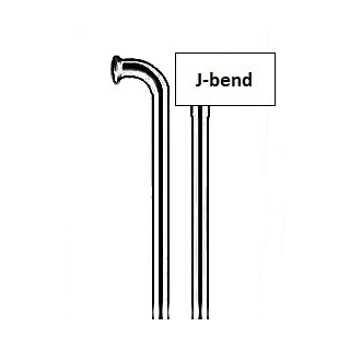 Спица Pillar P13x220 мм J-bend, серебристая Спица Pillar P13x220 мм J-bend, серебристая