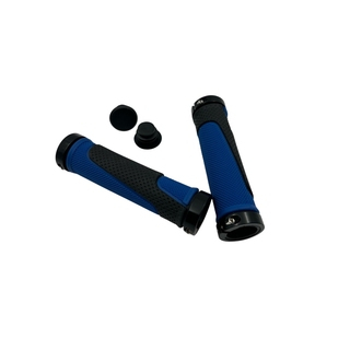 Грипсы с замками Hualong HL-G308 чёрно-синие Грипсы с замками Hualong HL-G308 чёрно-синие